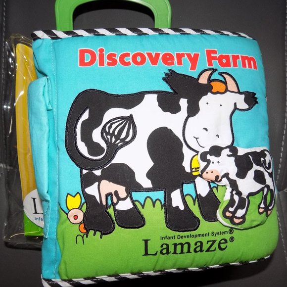 Lamaze Plush Developmental Soft Book Farm Toy Learning Curve NEW - Picture 3 of 4